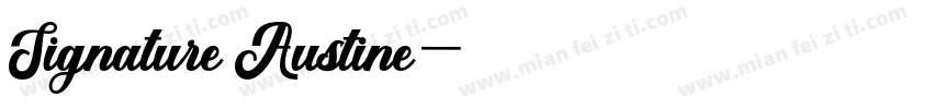 Signature Austine字体转换